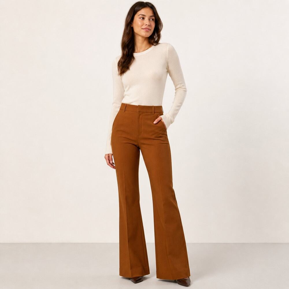 Banana Republic work pants sculpted stretch. High waist in rusty brown. Women OP
